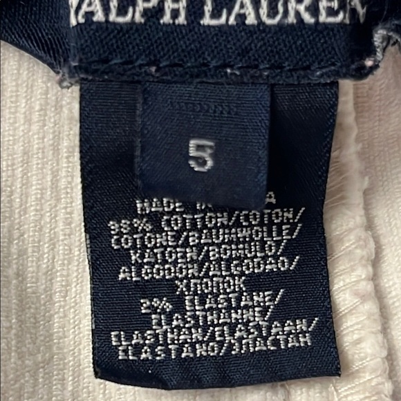 Ralph Lauren Corduroy Jodhpur Pants Cream Size 5 - Picture 3 of 9